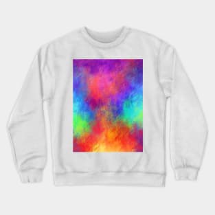 Tie Dye Candy Rainbow Abstract Vortex Crewneck Sweatshirt